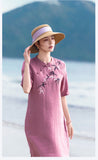 Annika Blooming Embroidery Qipao Cheongsam