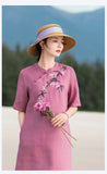 Annika Blooming Embroidery Qipao Cheongsam