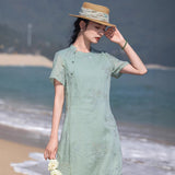 Zelda Modern Embroidered Cheongsam Qipao Dress