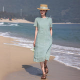 Zelda Modern Embroidered Cheongsam Qipao Dress