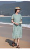 Zelda Modern Embroidered Cheongsam Qipao Dress