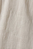 Narcissus Ornate Ramie Floral Embroidered Cheongsam Dress Stand Up Collar Qipao