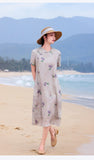 Heloise Immaculate Mandarin Collar Floral Cheongsam Qipao Dress