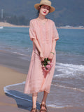 Solstice Elevated Embroidered Ruffles Cheongsam Qipao Dress