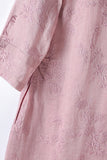Fiorella Charming Embroidered Cheongsam Dress Improved Collar Qipao