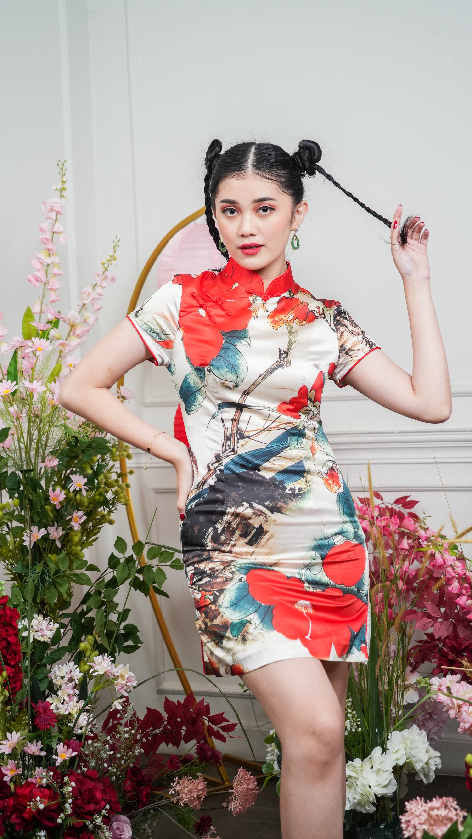 Red cheongsam sale