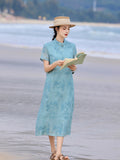 Elise Blooming Embroidery Qipao Cheongsam
