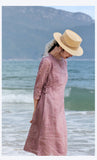 Fiorella Charming Embroidered Cheongsam Dress Improved Collar Qipao