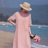 Solstice Elevated Embroidered Ruffles Cheongsam Qipao Dress
