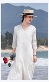 Gregarious V Neck Embroidered Cheongsam Qipao Dress