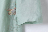 Bryony Lotus Koi Embroidered Cheongsam Qipao Dress