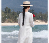 Gregarious V Neck Embroidered Cheongsam Qipao Dress