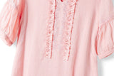 Solstice Elevated Embroidered Ruffles Cheongsam Qipao Dress