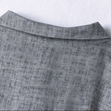 Luster Smoke Gray Cheongsam Qipao Dress