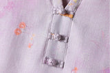 Zorina Floral V Neck Cheongsam Qipao Dress
