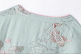 Bryony Lotus Koi Embroidered Cheongsam Qipao Dress