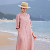 Noble Embroidered A Line Cheongsam Qipao Dress