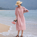 Noble Embroidered A Line Cheongsam Qipao Dress