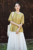 Nerissa Tie-Dye Cheongsam Top