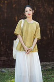 Nerissa Tie-Dye Cheongsam Top