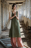Ulrika Ramie Cotton Hand-Dyed Cheongsam Dress