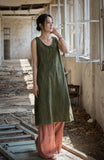 Ulrika Ramie Cotton Hand-Dyed Cheongsam Dress