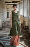 Ulrika Ramie Cotton Hand-Dyed Cheongsam Dress