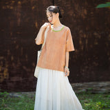 Nerissa Tie-Dye Cheongsam Top