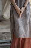 Ulrika Ramie Cotton Hand-Dyed Cheongsam Dress