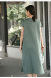 Ursula Linen Cheongsam Dress