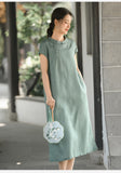 Ursula Linen Cheongsam Dress