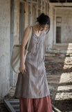 Ulrika Ramie Cotton Hand-Dyed Cheongsam Dress