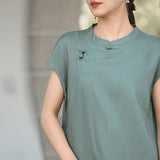 Ursula Linen Cheongsam Dress