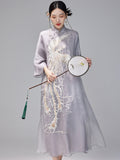 Silk Lyric Blooming Qipao Cheongsam