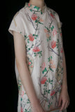 Floral Fan Cheongsam Dress