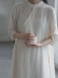 Jacquard Slanted Warm Qipao Cheongsam