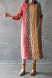 Floral Rainbow Qipao Cheongsam Dress (Long Sleeve)
