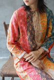 Floral Rainbow Qipao Cheongsam Dress (Long Sleeve)