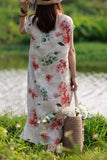 Natural Floral Casual Cheongsam