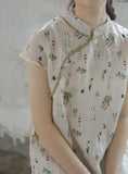 Cute Vines Qipao Cheongsam Dress