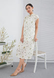 Summer Plant Cheongsam Dress